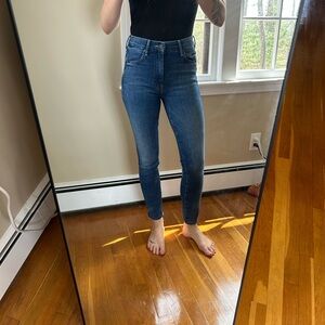 MOTHER high waisted looker skinny jeans